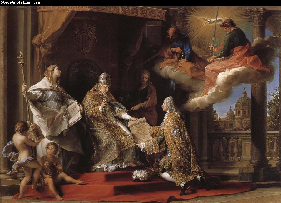 Pompeo Batoni Pope Benedict XIV to the Earl Owen Deke Yi-wide introduction of the Bible, didactic